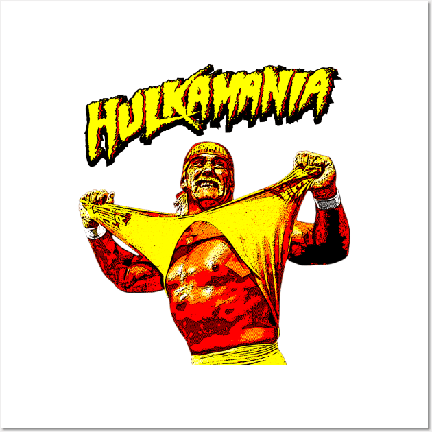 Hulkamania // Retro Comics Style Wall Art by Kolovos Comic